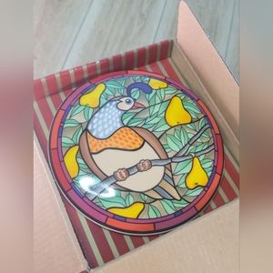 VTG MIKASA Ultra Fine Ceramic Dish Trinket Box “And a Partridge in a Pear Tree”